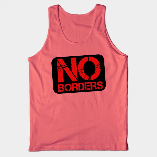 Statement against national borders. Tank Top by SpassmitShirts